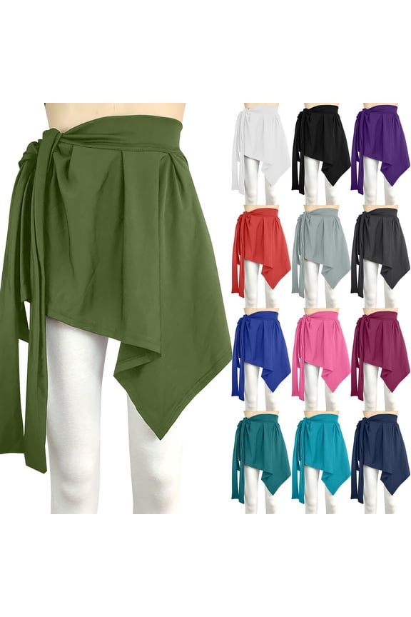 Women Yoga Ballet Wrap Skirt, Beach Cover Up Skirt, Athletic Skirt Sarong for Yoga Ballet Tennis Jogging, Pink, Plus Size