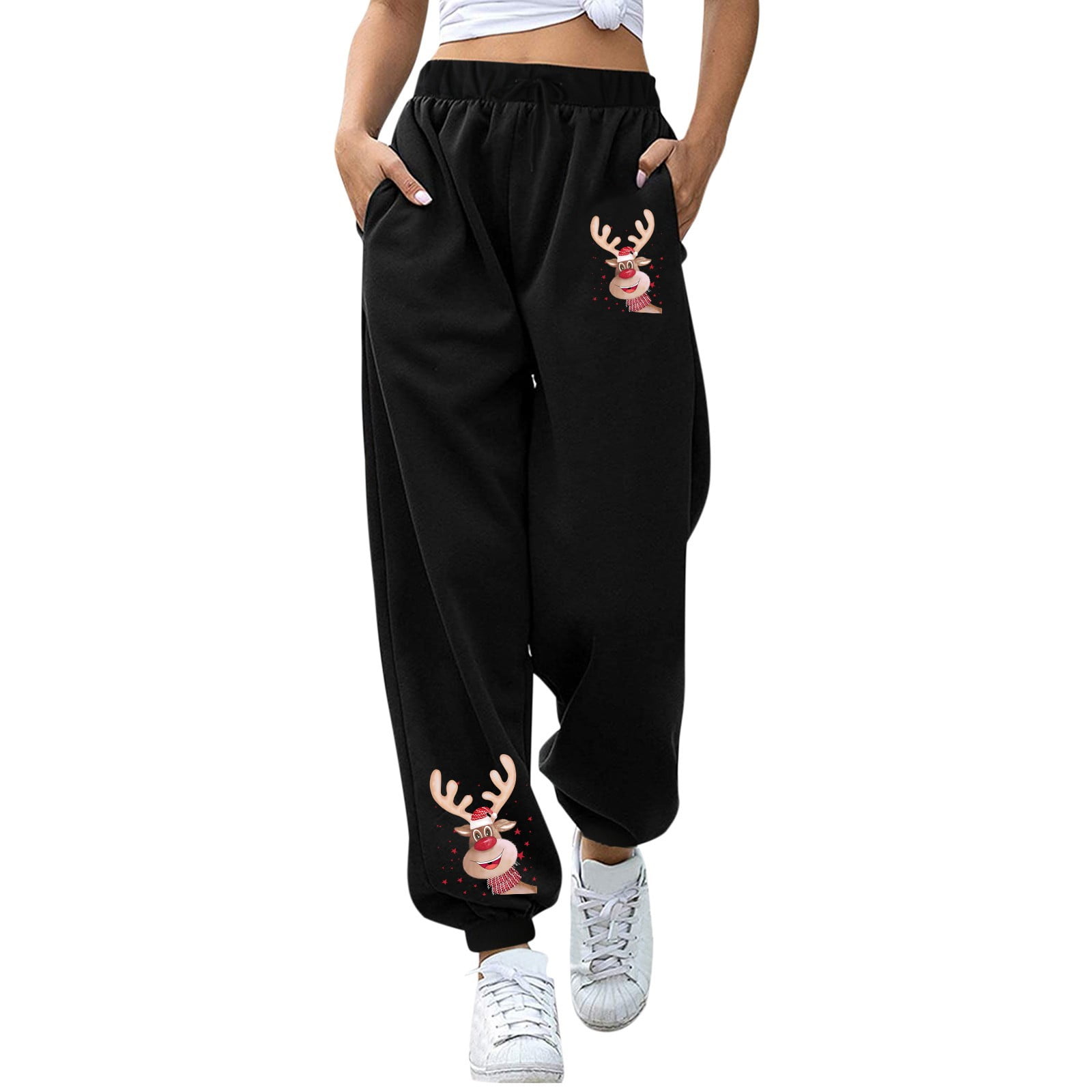 Women Yoga Jogger Pants Cotton Tapered Workout Yoga Lounge Track Pants Casual Travel Lounge Sweatpants with Pockets Jogging Pants Loose Sweatpants Women Petite Fall Outfits for Women 2024 Walmart