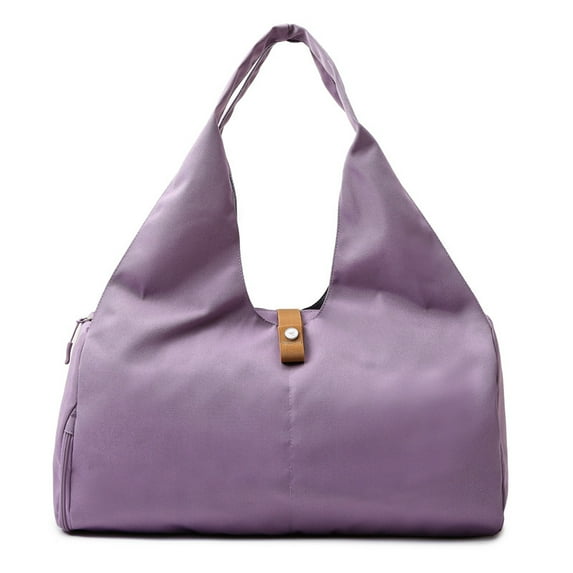 Women Yoga Mat Pad Bag Gym Sports Training Shoulder Bag Fitness Dance Travel Storage Bags Female Tote Dry Wet Handbags Weekend (Purple)