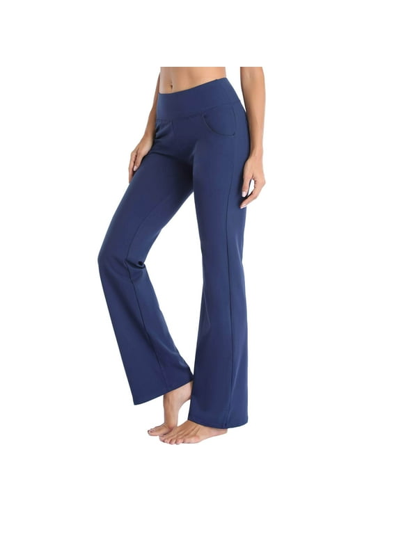 Pantaloni Yoga Donna A Zampa – Vita Alta Morbidi Per Fitness E Tempo Libero – Colore Marrone