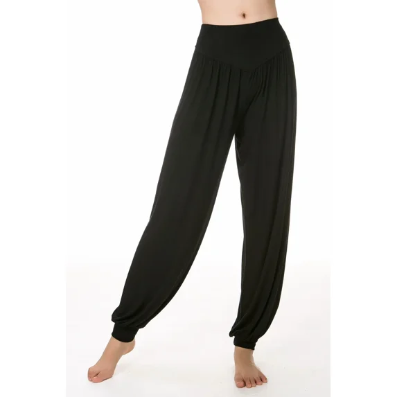 Women Yoga Pants Plus Size Sports Leggings Colorful Bloomers Dance TaiChi Modal Trousers Ropa Deportiva Mujer Gym (8,XXL)