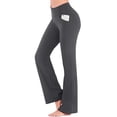 thumbnail image 1 of Women Yoga Pants Workout Fitness Clothing Jogging Running Pants Gym High Waisted Solid Yoga Pants With Pocket, 1 of 2