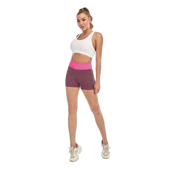 Women Yoga Shorts High Waist Seamless Hip-Up Tight Elastic Sport Shorts Push Up Running Fitness Gym Clothes Leggings
