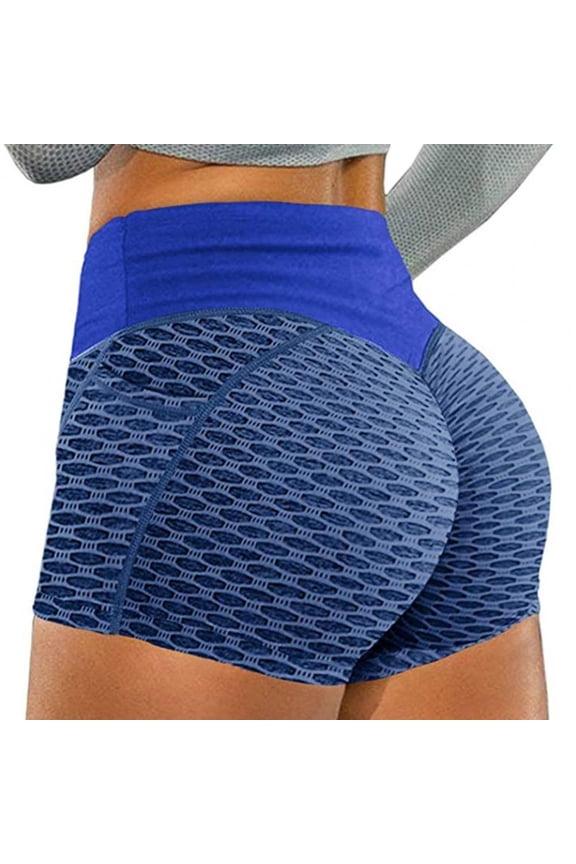 New Women Yoga Shorts Solid Color Tight-fitting Hip Bottom Pantie Gym Workout Elastic Casual Sports