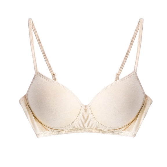 Women Young Girls Casual Breathable Flower Top Bra Underwear Without Steel Ring Gathering And Adjusting Bra