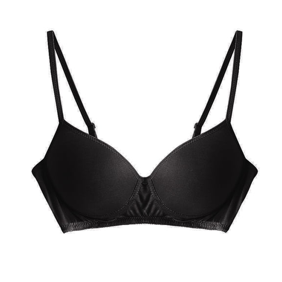 Women Young Girls Casual Breathable Flower Top Bra Underwear Without Steel Ring Gathering And Adjusting Bra