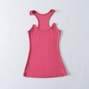 GENEROUS TRADING CO., LTD Women Ypro Ribbed Invisible Strap Tank Top Camis Tee