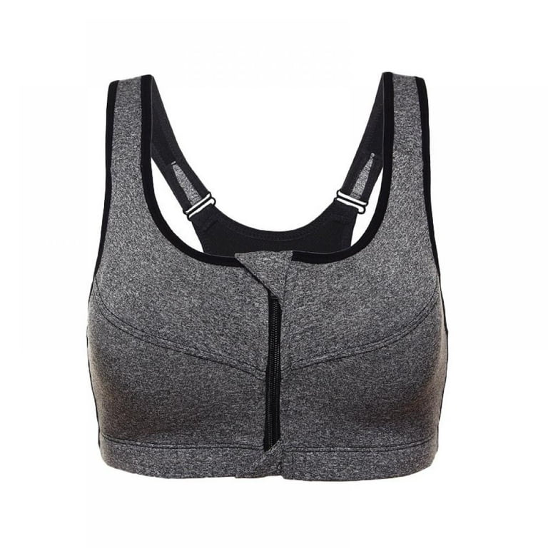 Nebility Women High Impact Racerback Sports Bras Wirefree Front Adjustable  Workout Tops Bounce Control Gym Activewear Bra