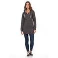 thumbnail image 1 of Women Zip up Hoodies Coat Ladies Fleece Outerwear Long Sleeve Hooded Sweatshirt Char S, 1 of 6
