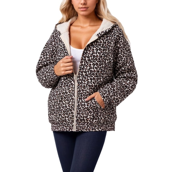 Women Zipper Camo Sweatshirts Fashion Leopard Print Print Oversize Hoodies Jackets With Pockets Fall Athletic Clothes