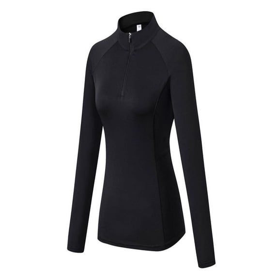 Women Zipper Long Sleeve Sports Tops Fitness Yoga Training Quick-Drying Clothes