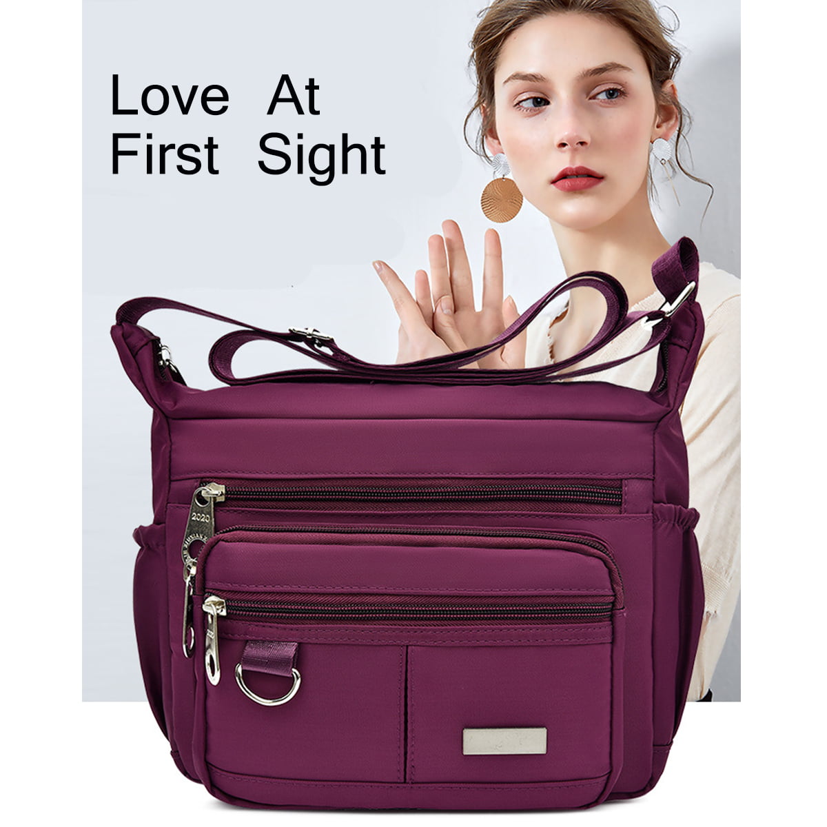 Crossbody Shoulder Bag for Women - Messenger Travel Handbag Waterproof –  IVENCI.COM