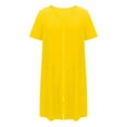 thumbnail image 1 of Women Zipper Robe Lightweight House Coat Zip Front Short Bathrobes Soft Nightgown with Pockets, 1 of 8