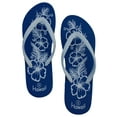 thumbnail image 1 of Women and Girls Hawaii Beach Sliper Sandals Flip Flops Royal Blue Size 7, 1 of 5