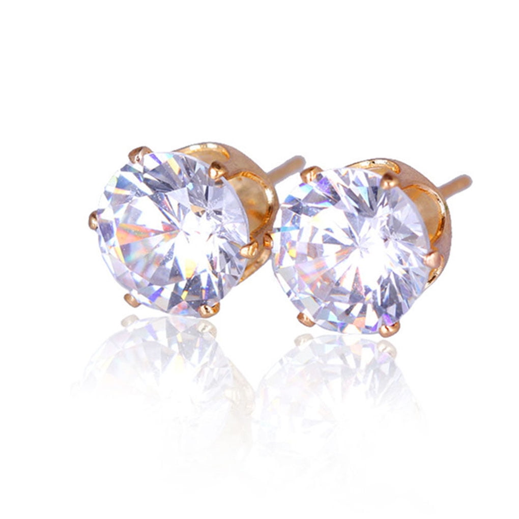 Women and Girls Rhinestones Crystal Hypoallergenic Earrings Studs for Party  