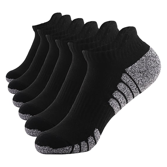 Women and Men Cotton No Show Socks Low Cut Anti-slip Casual Athletic Ankle Socks for Running Golf Baseball 1 PC Black XL(XL)
