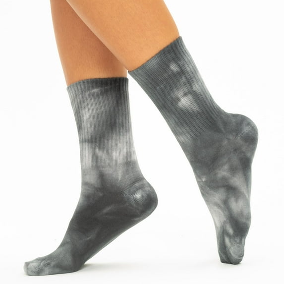 Women and Men's Tie-dye Graffiti Cotton Winter Casual Sock Set, Soft Crew Dress Sock (1 Pair)