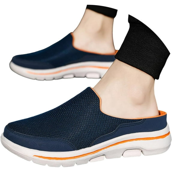 Women and men Closed Toe Backless Summer Breathable Walking Shoes with foot arch pad Lightweight Walking Shoes