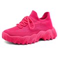 thumbnail image 1 of Women breathable knitted sports shoes, lightweight walking shoes, comfortable and casual loafers, suitable for gyms and travel, 1 of 4