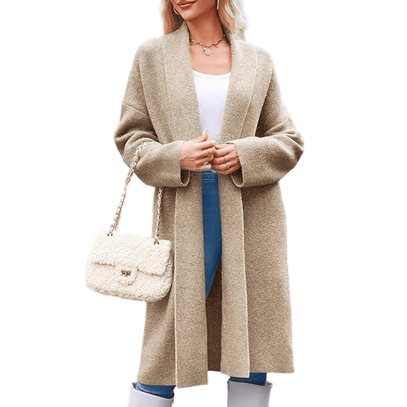 Women casual cardigan sweater front open casual knitted cardigan jacket