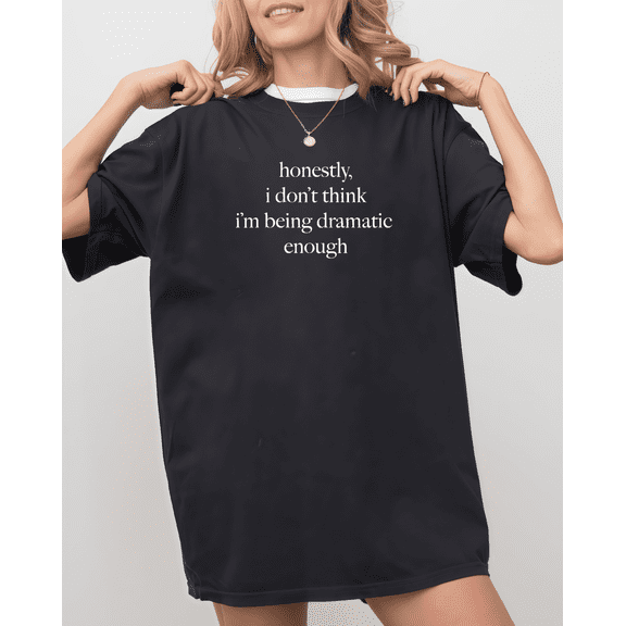Women casual letter graphic text printed Tee T-shirt top Fashion comfortable breathable black S-5XL