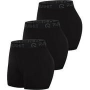 Runhit 3" Volleyball Shorts Womens 3 Pack Compression Shorts for Women Spandex Shorts Women Workout Athletic Yoga Gym