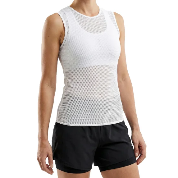 Qualidyne Women’s Sleeveless Cycling Base Layer, Ultra-Light Mesh Bike Undershirt with Quick-Dry Moisture-Wicking Stretch
