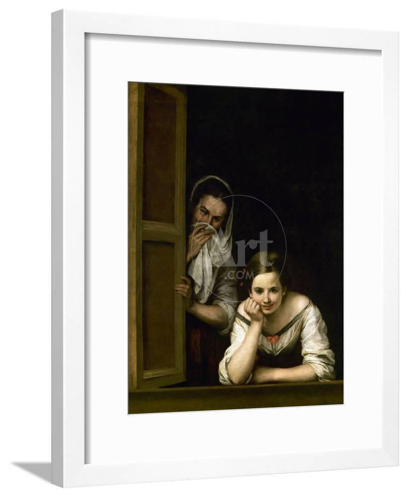 Women from Galicia at the Window, 16551660, Figurative Framed Art Print  Wall Art by Bartolome Esteban Murillo Sold by Art.Com 