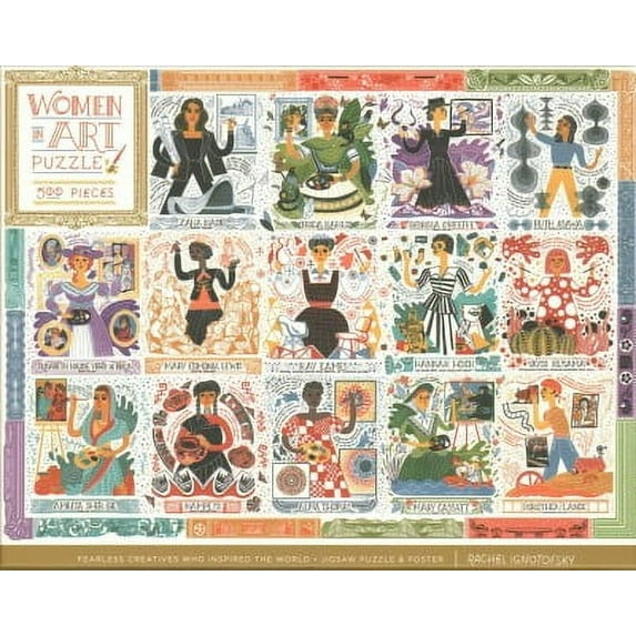 Women in Art Puzzle: Fearless Creatives Who Inspired the World 500-Piece Jigsaw Puzzle and Poster: Jigsaw Puzzles for Adults and Jigsaw Puzzles for Kids Other 0593233018 9780593233016 Rachel Ignotof