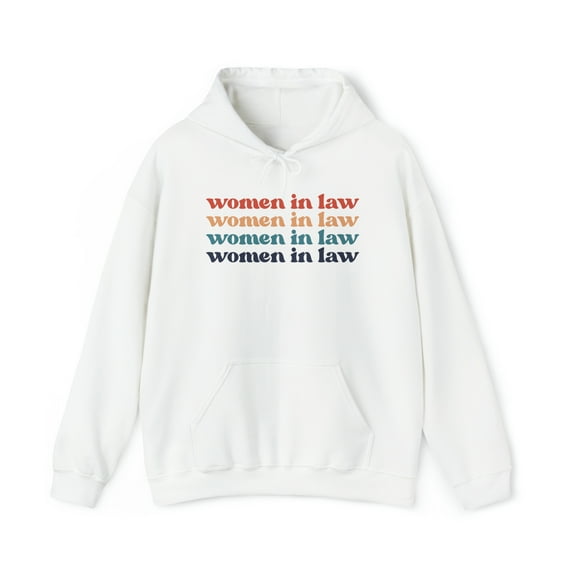 Women in Law Lawyer Attorney Student Hoodie, Gifts, Hooded Sweatshirt