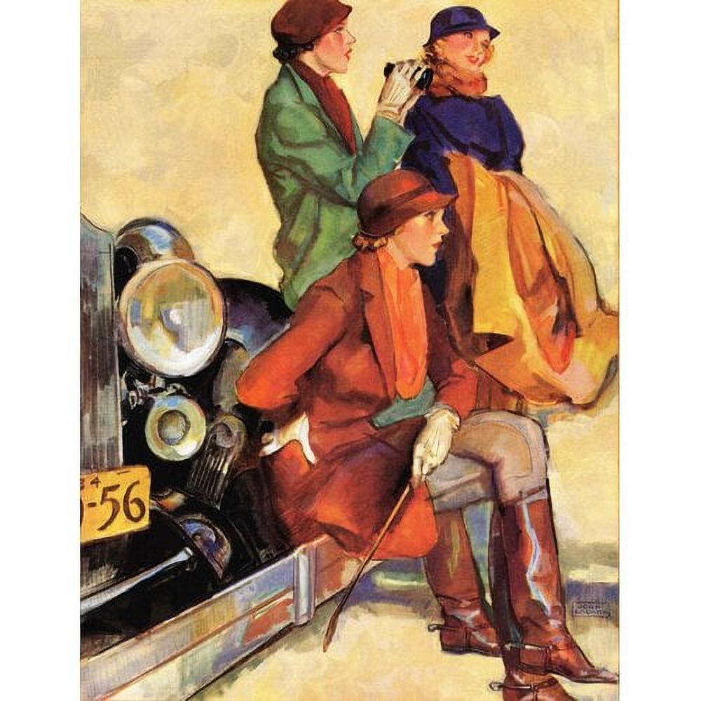 "Women in Riding Habits" Painting Print on Canvas
