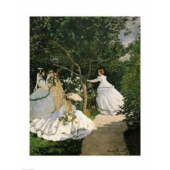 Women in the Garden, 1867 Poster Print by Claude Monet (24 x 36)