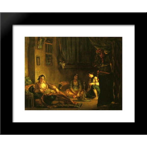Women of Algiers in Their Apartment 20x24 Framed Art Print by Eugene Delacroix