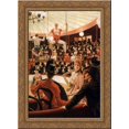 thumbnail image 1 of Women of Paris The Circus Lover 24x18 Gold Ornate Wood Framed Canvas Art by James Tissot, 1 of 2