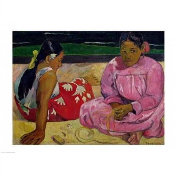 Women of Tahiti on The Beach 1891 Poster Print by Paul Gauguin - 36 x 24 in. - Large