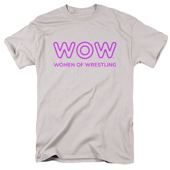 Women of Wrestling T-Shirt Single Color Logo Unisex Graphic Tee For Men & Women Athletic Heather 