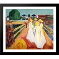 thumbnail image 1 of Women on the Bridge 32x28 Large Black Wood Framed Print Art by Edvard Munch, 1 of 2