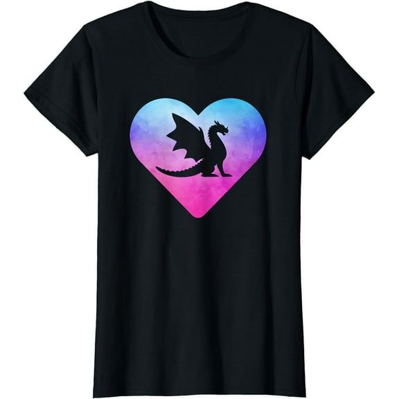Women or Girls Cute Dragon T-Shirt