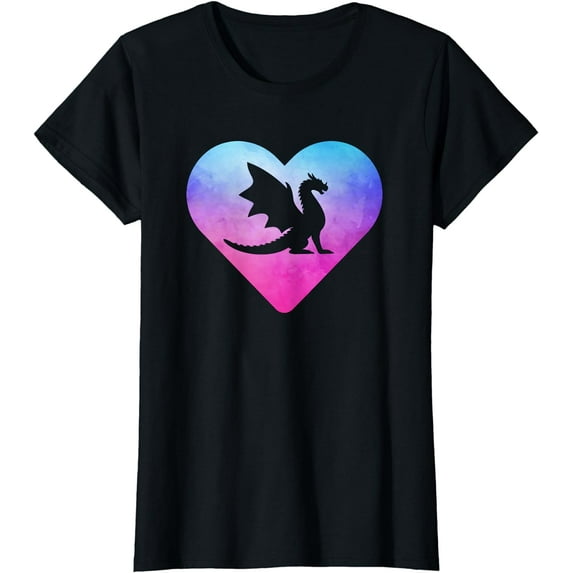 Women or Girls Cute Dragon T-Shirt