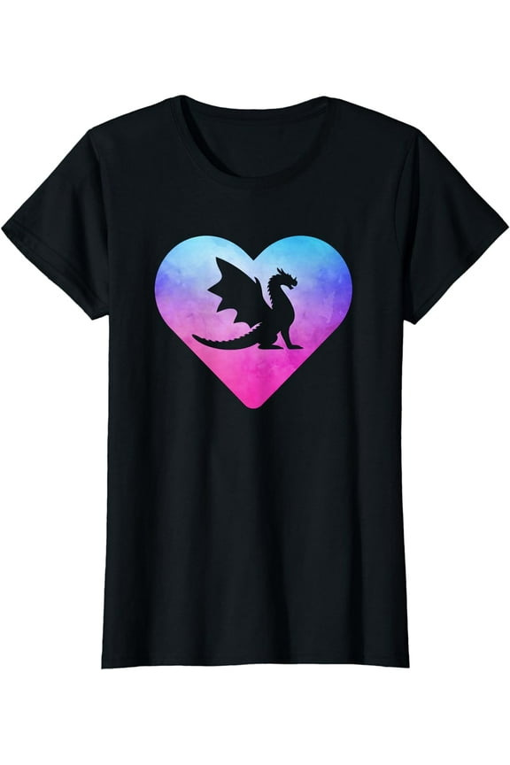 Women or Girls Cute Dragon T-Shirt