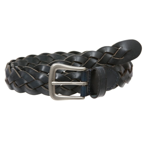 Women's 1 1/8" Braided Woven Skinny Narrow Leather Belt