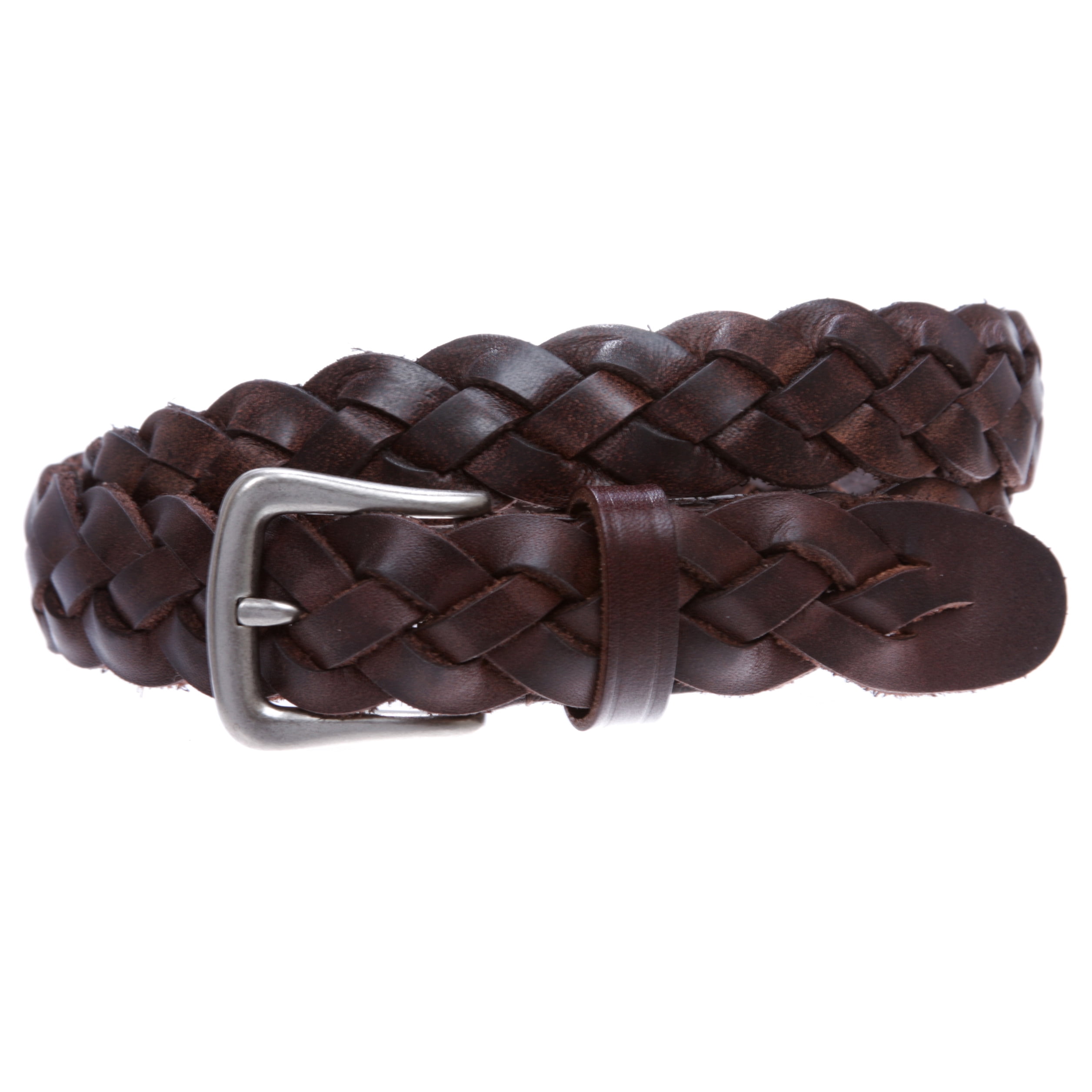 2223 Women\'s Braided Genuine Real Leather Narrow Belt Adjustable Casual Leather Skinny Reversible Braided Belt For Women | Factory main image 2
