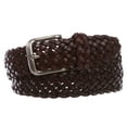 thumbnail image 1 of Women's 1 3/8" Braided Woven Solid Leather Belt, 1 of 3