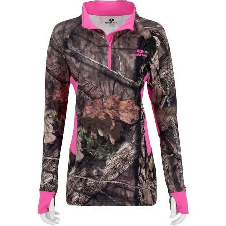 Women&rsquo;s 1/4-Zip Performance Long Sleeves Tee, Multiple Patterns 