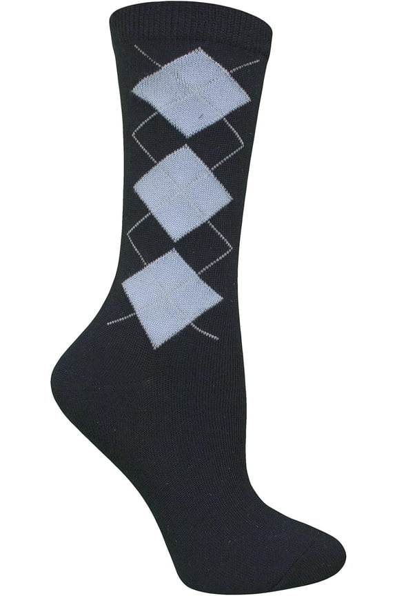 Women's 1 Pair Pack Argyle Crew Sock