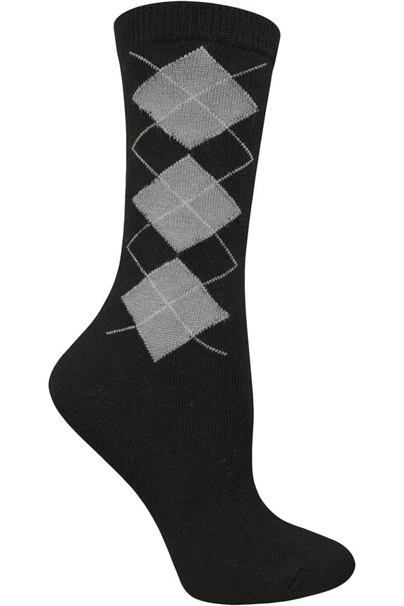 Women's 1 Pair Pack Argyle Crew Sock
