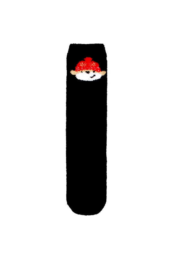 Women's 1 Pair Super Soft Cute Fuzzy Cozy Warm Christmas Xmas Indoor Outdoor Cabin Crew Home Socks, Monkey