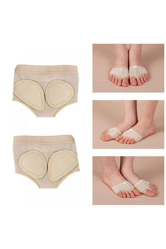 Women's 1 Pairs Dance Paws Pad Foot Thongs Toe Undies Half Lyrical Shoes Socks