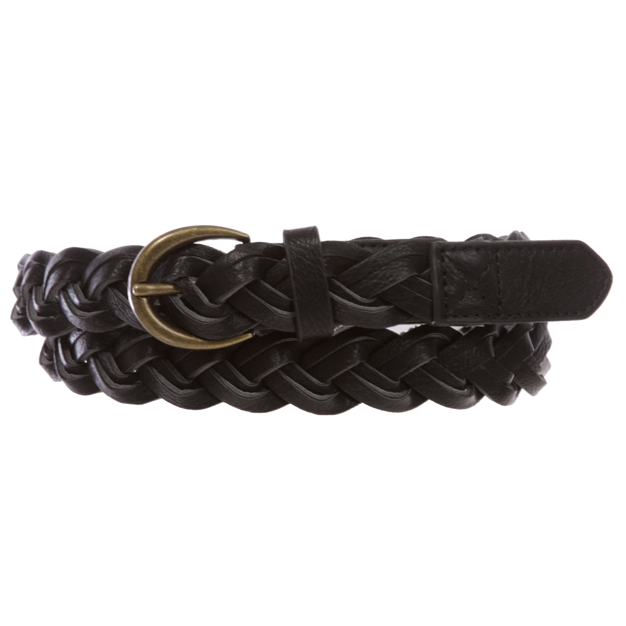 Vintage Leather dark Braided Belt Gold Buckle women’s Coach Women main image 3