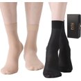 thumbnail image 1 of Women's 10-24 Pairs (in Gift Box) Ankle High Sheer Nylon Socks Soft Tight Hosiery with Reinforced Toe, 1 of 18